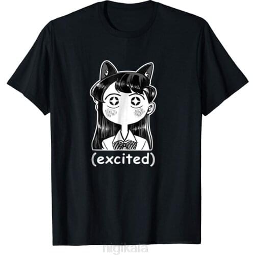 Komi San Meme Cute Anime Black T-Shirt S-3Xl New Fashion Tee Shirt