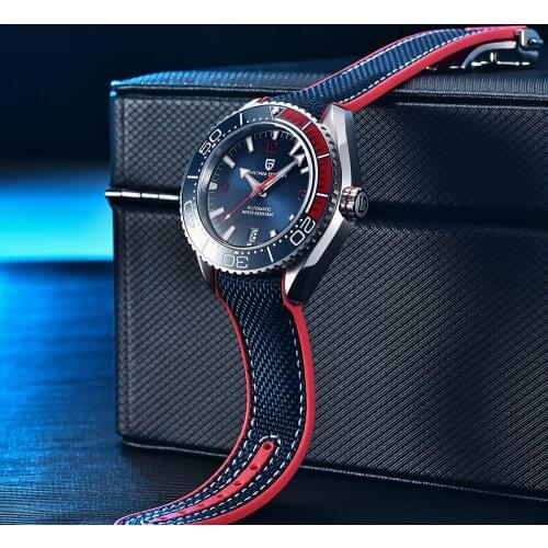 PAGANI DESIGN Sports Men Mechanical Wristwatches Top Brand Ceramic Bezel Automatic Watch Stainless Steel Watch Men reloj hombre