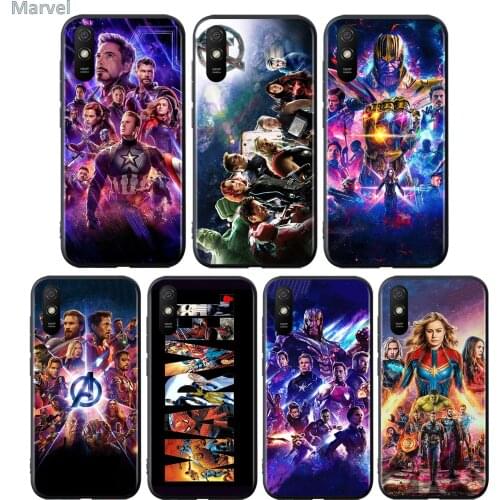 Marvel The Avengers Silicone Cover For Xiaomi Redmi 9 9T 9C 8 7 6 Pro 9AT 9A 8A 7A 6A S2 5 5A 4X Plus Phone Case