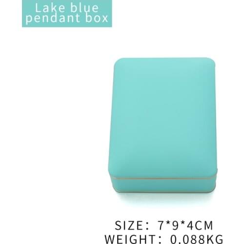 Led Blue Jewelry Pendent Packaging Display Box Women Earring Wedding Ring Storage Gift Jewellery Organizers 5 Colors Portable