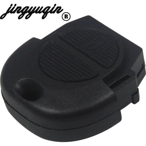 Jingyuqin Replacement Remote Key Cover Case FOB 2 Buttons For Nissan Micra Almera Primera X-Trail