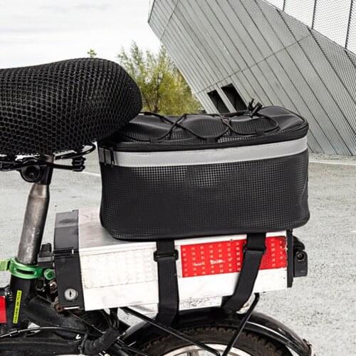 7L Bicycle Rear Seat Backseat Storage Bags Anti-splashing Night Reflector Organizer Pouch Waterproof Bike Accessories