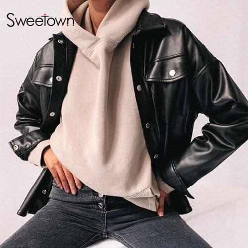 Sweetown Womens Black Shirts