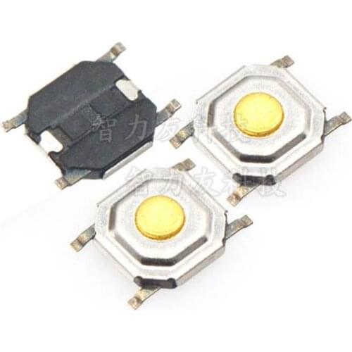 100pcs Tactile Push Button Switch Momentary Tact 4x4x1.5mm 4pin SMD Surface Mount mini switch