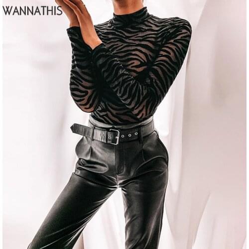 WannaThis Women's Long Sleeve Bodysuits