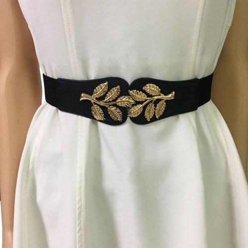 Women Belts Luxury Brand Wide Floral Rhinestone Belt Buckles Stretchy Elastic Waist Belt Fashion Design Waistband for Ladies gg