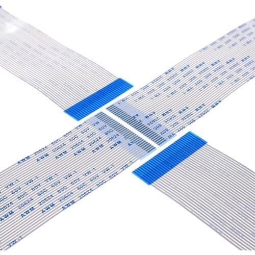 10pcs FPC FFC Flexible Flat Cable 30 PIN 1.0 mm pitch Step Same Sides Type A Length 50 60 80 100 120 150 200 300 400 500 800 mm