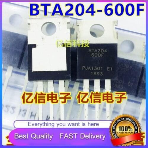 10Pcs/Lot New Original BTA204-600F SILICON CONTROLLED RECTIFIER TO-220 DIRECT PLUG Good Quality
