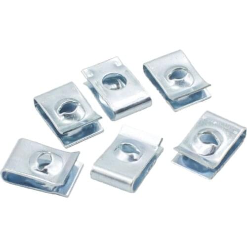 10PCS Metal Clip U-Type Screw Gasket 3mm hole For Fender Auto Car Body