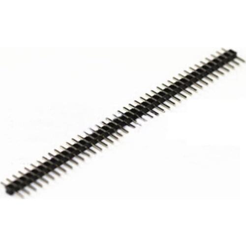 50pcs single row needle male pin header 1x40p 40pin 2mm pitch straight NEW wholesale Single Row Pin Connector