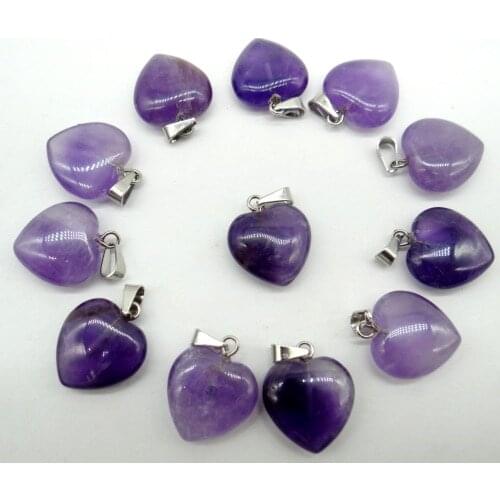 Natural stone Opal Quartz Crystal tiger eye white Turquoises mix stone charms heart pendant for diy jewelry making necklace 30pc