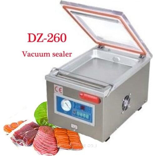Automatic Desktop Vacuum sealer,food vacuum packaging machine, vacuum packager,bag sealing machine DZ-260