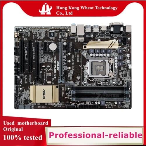 For ASUS H170-PLUS D3 Motherboard Socket LGA 1151 DDR4 M.2 nvme ssd For Intel H170 Original Desktop Used Mainboard