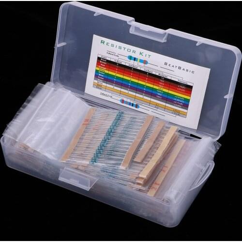 Electronics 1/4W 1% 38 Value X 30Pcs(Total 1140 Pcs) Resistor Assortment Kit