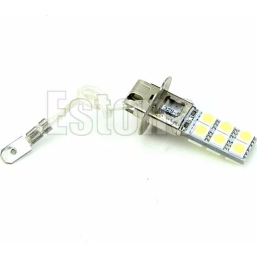 H3 12-LED 5050 SMD 12V Bright White Car Fog Signal Head Light Driving Lamp Bulb