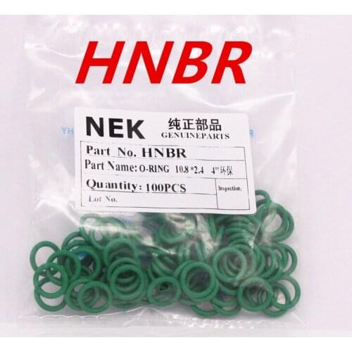 10.8*2.4mm ) #8 R134a HNBR Rubber O-Ring Seal Kit,High Temperature Resistance for Car Air Conditioning valve 5/16 3/8 1/2 5/8