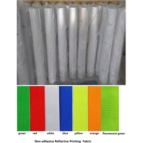Micro prism Retro-Reflective Sheeting None-adhesive Reflective Crystal Fabric PVC Warning Safety Printable Light Box Cloth