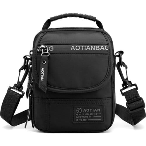 Mens Messenger Bag Crossbody Shoulder Bags Men Small Sling Pack Waterproof Oxford Packs For Work Business Travel Purse Handbag