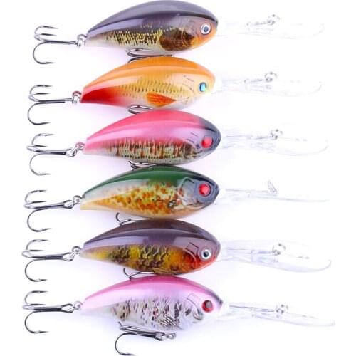 6PCS fish plastic fishing bait CrankBait crank bait fishing tackle 18.2g/12cm bait perch fishing tool bait
