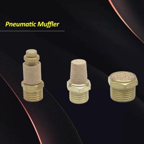 Pneumatic Brass Exhaust Muffler BSL BMSL BESL M5 1/8" 1/4" 3/8" 1/2" Fitting Noise Filter Reducer Connector Throttle Silencer