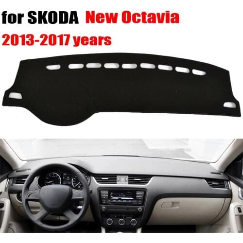 Car dashboard covers mat for SKODA new Octavia 2013-2017 Left hand drive dashmat pad dash covers Instrument platform accessories