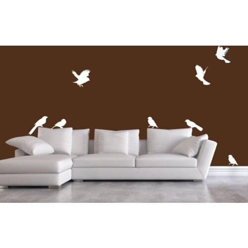 Birds Wall Decal Removable Vinyl Wall Sticker Baby Rooms Nursery Living Room Home Decor Wallpaper Murals Wall Art Wallpaper A209