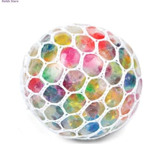 Glowing Led Mesh Ball, Decompression Toy, Sensory Fidget Ball for Adults Kids Stress Relief