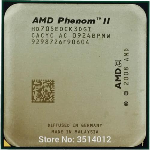 AMD Phenom II X3 705E 705 2.5 GHz Triple-Core CPU Processor HD705EOCK3DGI Socket AM3