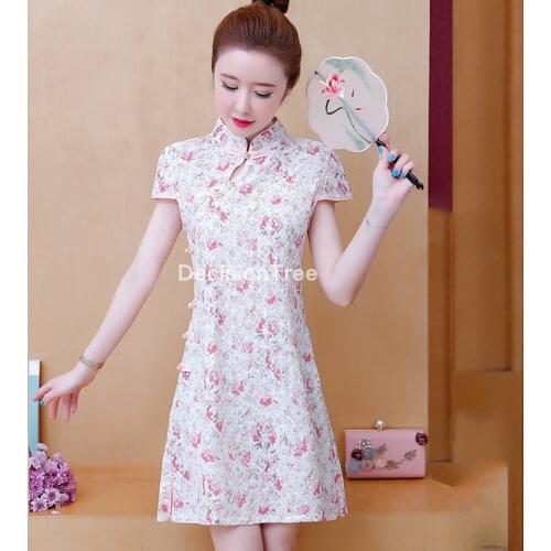 2021 chinese dress oriental qipao modern chinese evening dress women silk cheongsam party dress vestidos elegant party dress