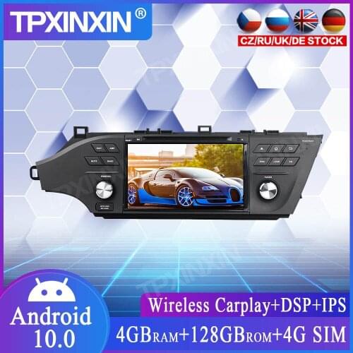 128G DSP Android 10.0 For Toyota Avalon 2014-2018 Car Multimedia Player GPS Navigation Headunit Radio Audio Stereo Tape Recorder
