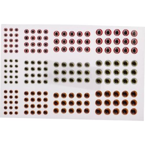 183 Pcs Fishing Lures 3D Eyes Waterproof Fishing Eyes Lures DIY