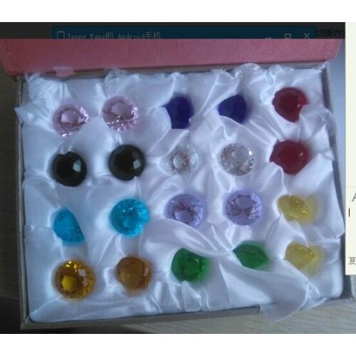 20pcs/set 20mm Crystal Diamond Paperweight Crafts Crystal Diamond Gifts Crystal Diamond Charm Wedding Venue Decorations Gifts