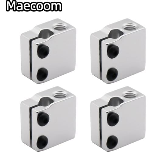 5pcs Volcano hot end eruption heater block heating block 1.75 3mm Filament V5 V6 Extruder J-head Aluminium Heater block 3D Print