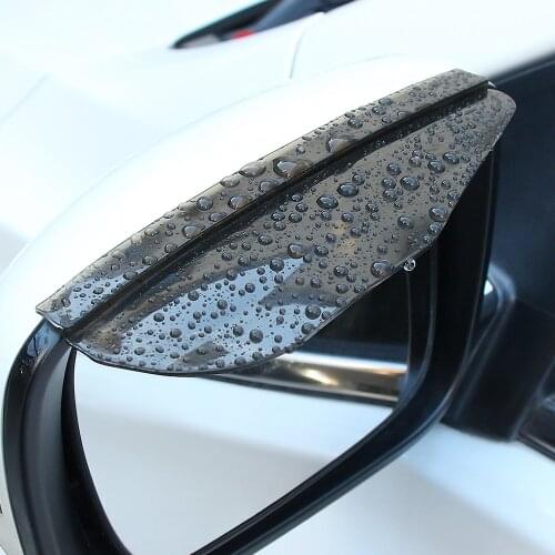 2pcs Car rearview mirror rain eyebrow stickers accessories for toyota prius golf mk3 citroen saxo chr toyota peugeot 406
