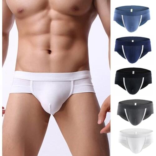 Boxer Mens Underwear Men Low Waist Print Boxers Panties Sexy Breathable Boxershorts Mens U Pouch Bikini Shorts Gay Underwear