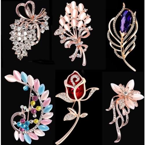 Brooches badge pin scarf Newest Viennois Fashion Jewelry Vintage Plated Tree Brooch Pins for W mujer moda grade