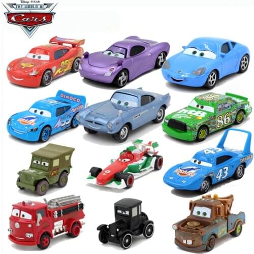 Disney Pixar Cars 27 Styles 1:64 Lightning McQueen Mater Diecast Metal Alloy Toys Birthday Christmas Gift For Children Cars Toys