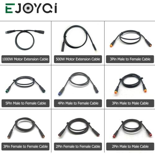 EJOYQI Julet 2 3 4 5 pin Conversion Convert Line Waterproof Extension Cable Wire for Throttle Display Ebrake Light