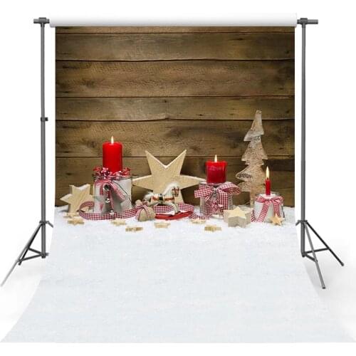 Avezano Christmas Tree Backdrops Winter Gifts Candle Star Board Decor Banners Photography Background For Photo Studio Photozone