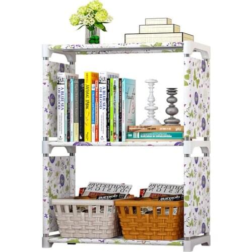 DIY Bookshelf Book Storage Rack Household Bookcase Floor Childrens Bookcase Creative Combination Layer Shelf Household Storage