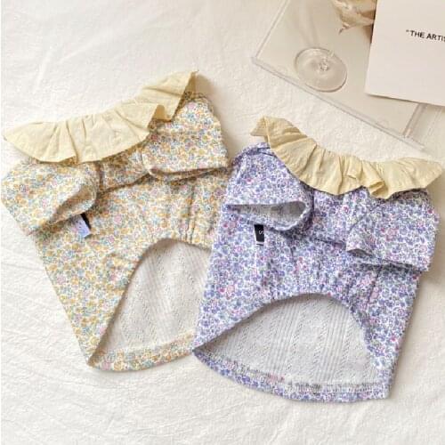 Summer Dog Shirt Cute Dog Pets Clothing Cat Chihuahua Yorkshire Pomeranian Puppy Small Dog Costumes Poodle Bichon Schnauzer Vest