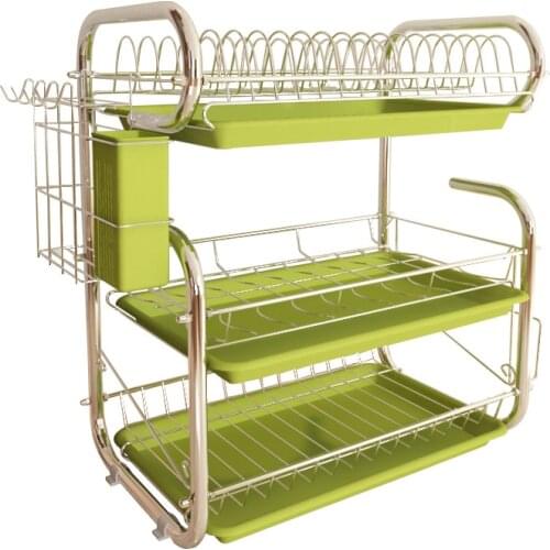Best selling 2019 products 3-Tier Dish Drying Rack Kitchen Collection Shelf Drainer Organizer kitchen accessories dropshipping