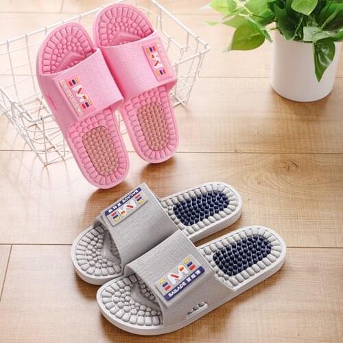Men Massage Slippers Home Bathroom Slides Foot Massage Slippers Leisure Couple Slides Big Size Massage Slippers Men Flip Flops