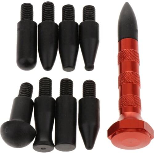 9 Pieces Dent Repair Kit, Tap Down Pen Tips Dent Removal Tools
