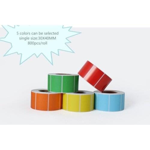 Prevent water oil and scratc blank Color thermosensitive stickers/handwritten colour stickers Color label paper/Adhesive sticker