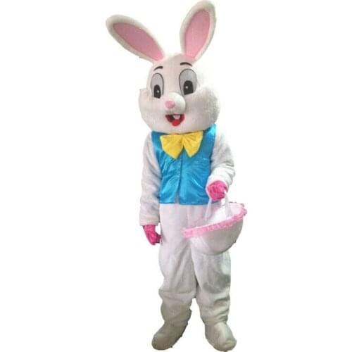 Cute Rabbit Mascot Costume Suit Cosplay Party Game Dress Outfit Halloween Adults