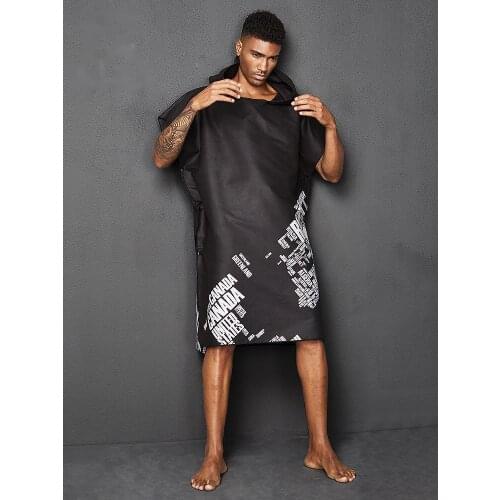 RTAAN swimming towel clothes water absorption quick drying bathrobe beach wear cloak bath towel adult Professional swimwear