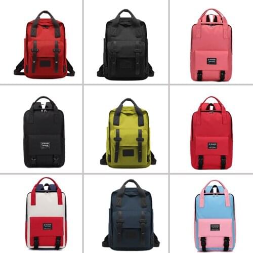 IKE MARTI Casual Women Backpack Light Weight 2021 Urban Female Bag For Teenagers Men Canvas Leisure College School Backpack Bags