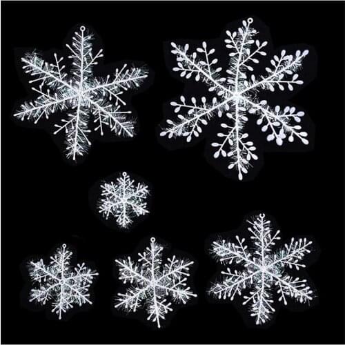 ChristmasTree Ornaments Christmas Snowflakes Christmas Decorations New Year Decor Christmas Atmosphere Decoration