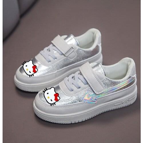 Sanrio hello kitty 2021 spring and autumn board shoes girls sports shoes boys casual shoes cartoon My Melody childrens shoes